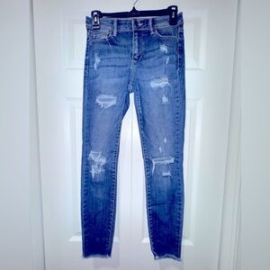 Cello brand Distressed ankle Jeans. Size 1 VGUC